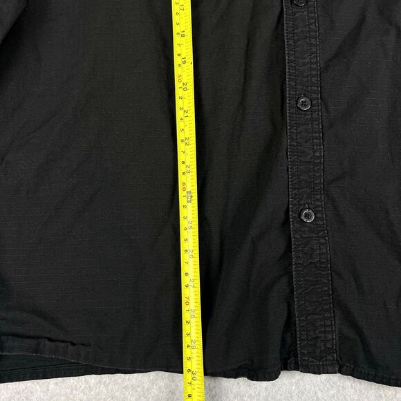 Dickies Mens XL Black Relaxed Fit Button Up Work Shirt Utility Durable Casual - Picture 11 of 14